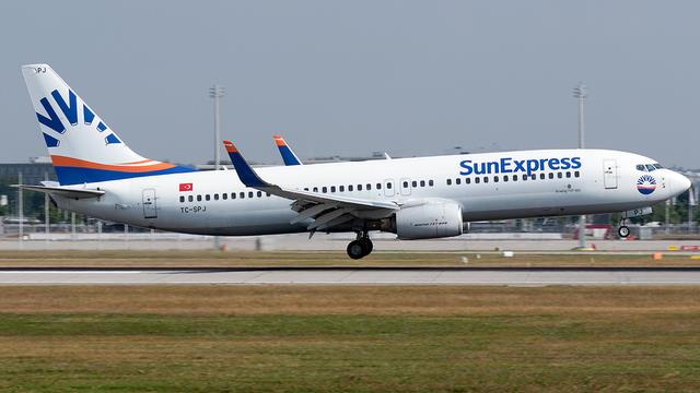 TC-SPJ:Boeing 737-800:SunExpress